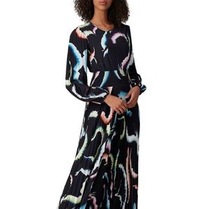 A.L.C. Leah ($895) Colorful Black Maxi Print Dress
